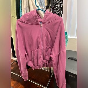 PopFlex lightly used Plum Cloud Hoodie in S/M